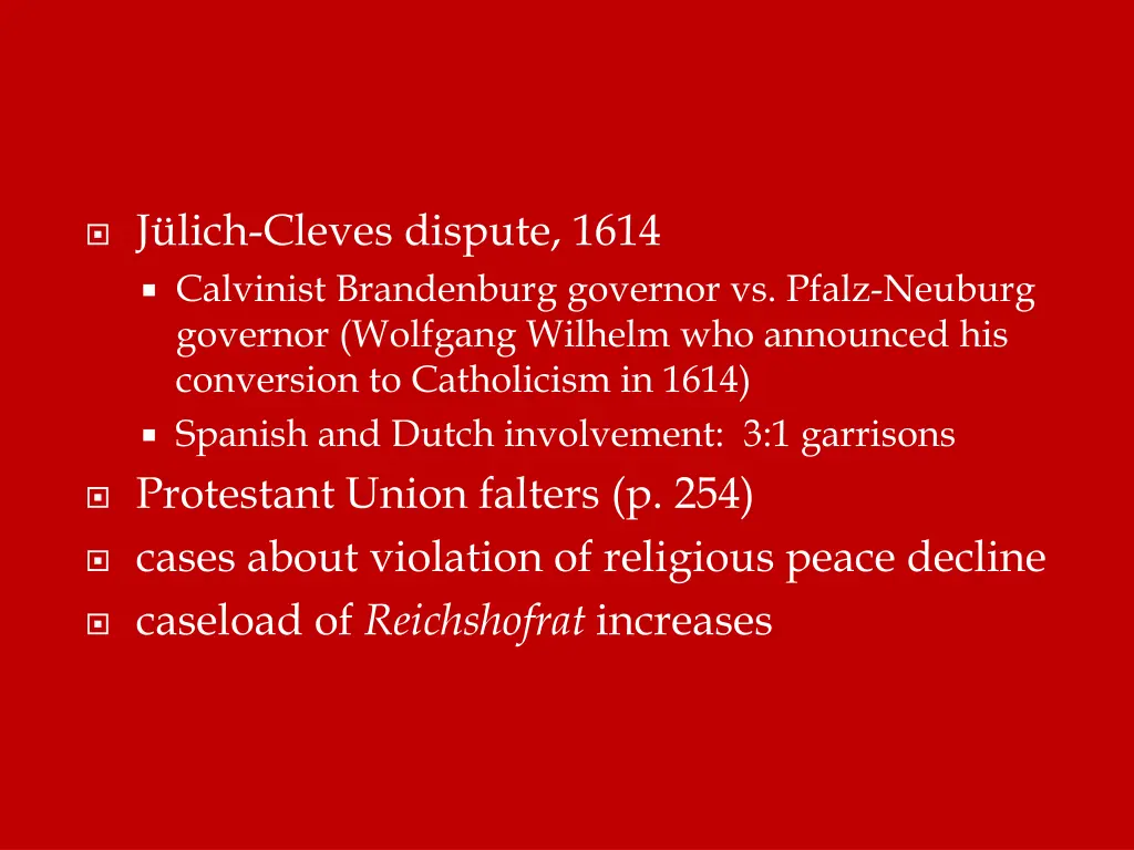 j lich cleves dispute 1614 calvinist brandenburg
