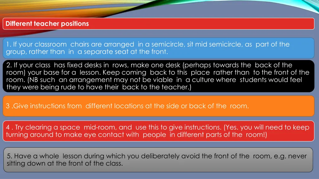 different teacher positions