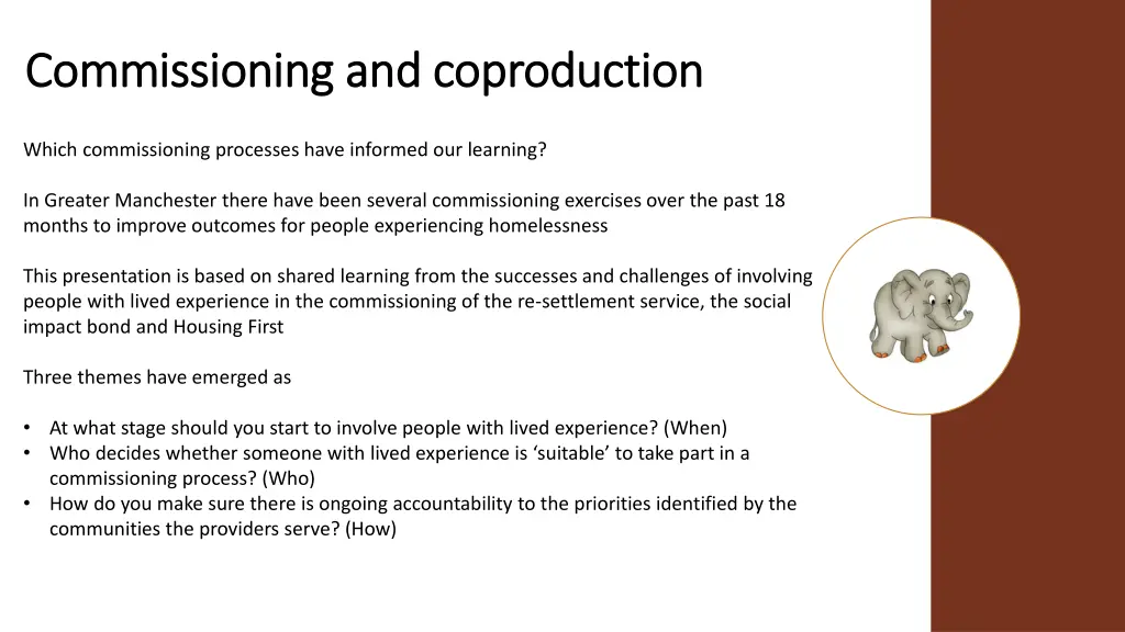 commissioning and coproduction commissioning