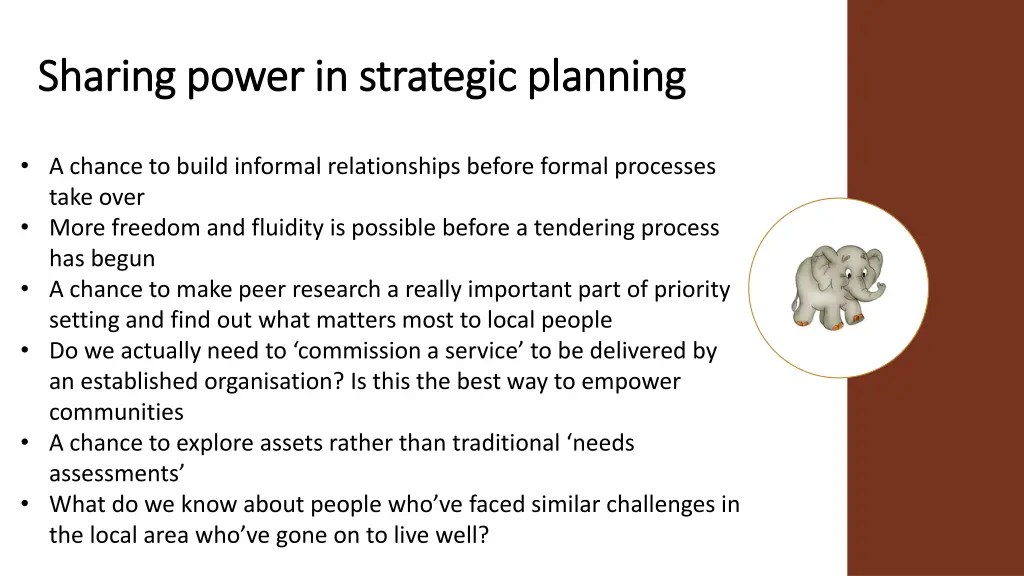 sharing power in strategic planning sharing power