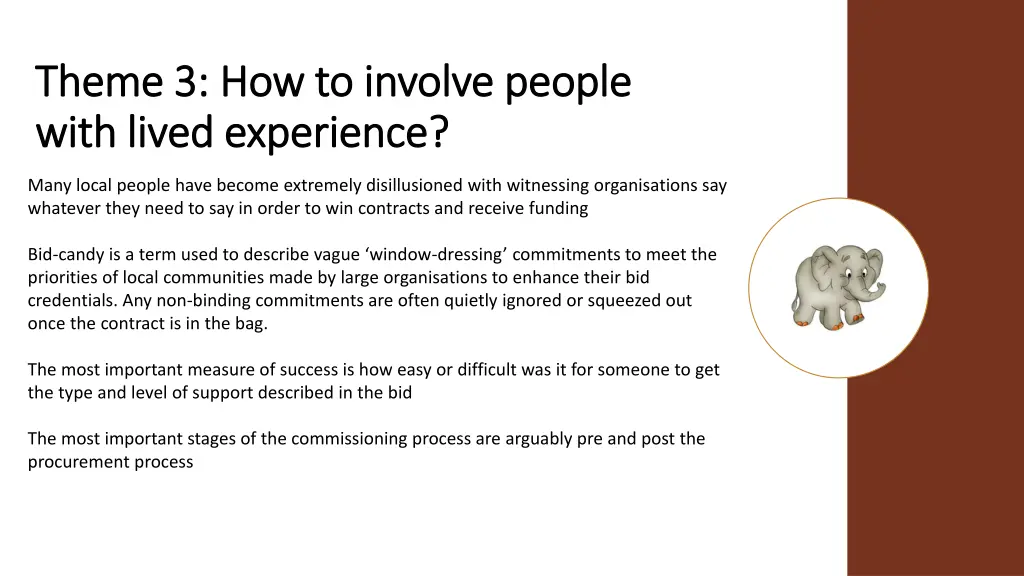 theme 3 how to involve people theme