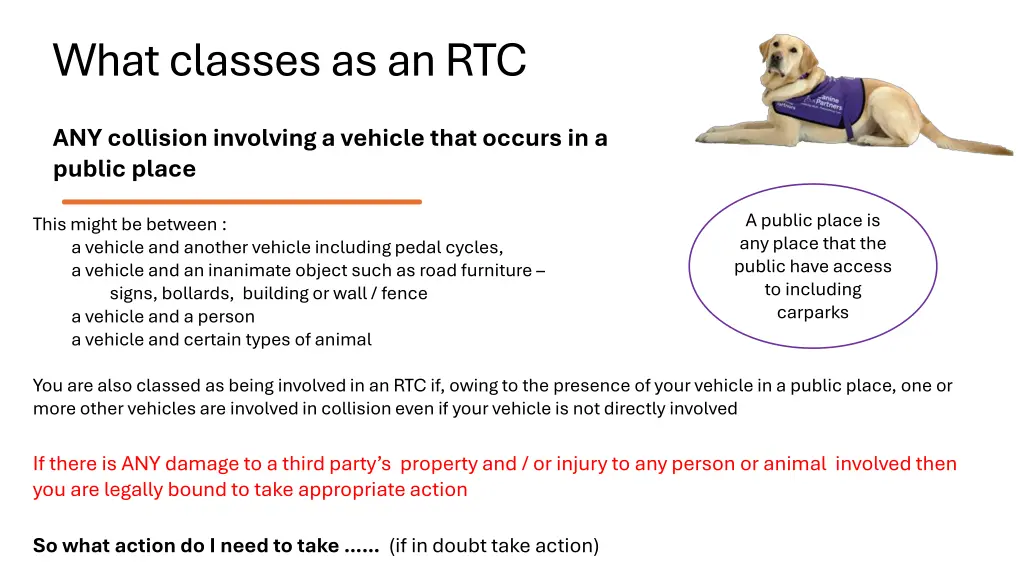 what classes as an rtc