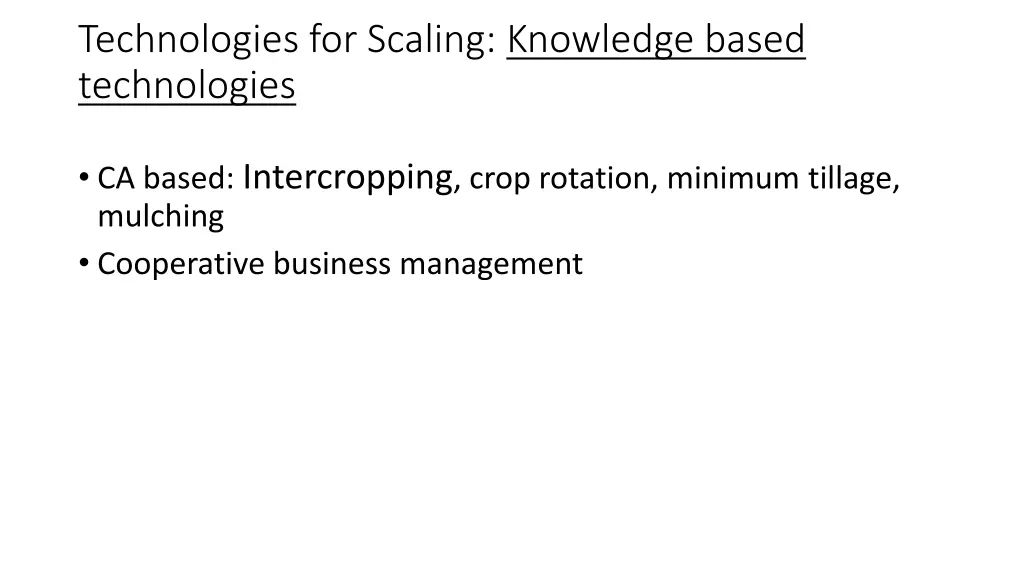 technologies for scaling knowledge based