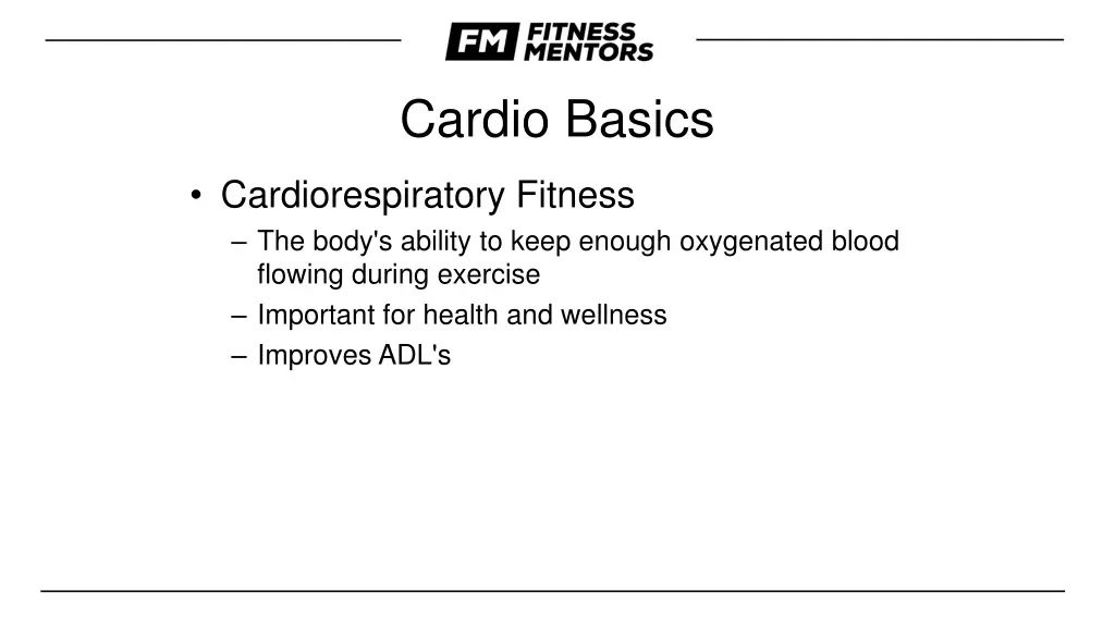 cardio basics