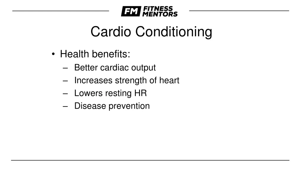 cardio conditioning