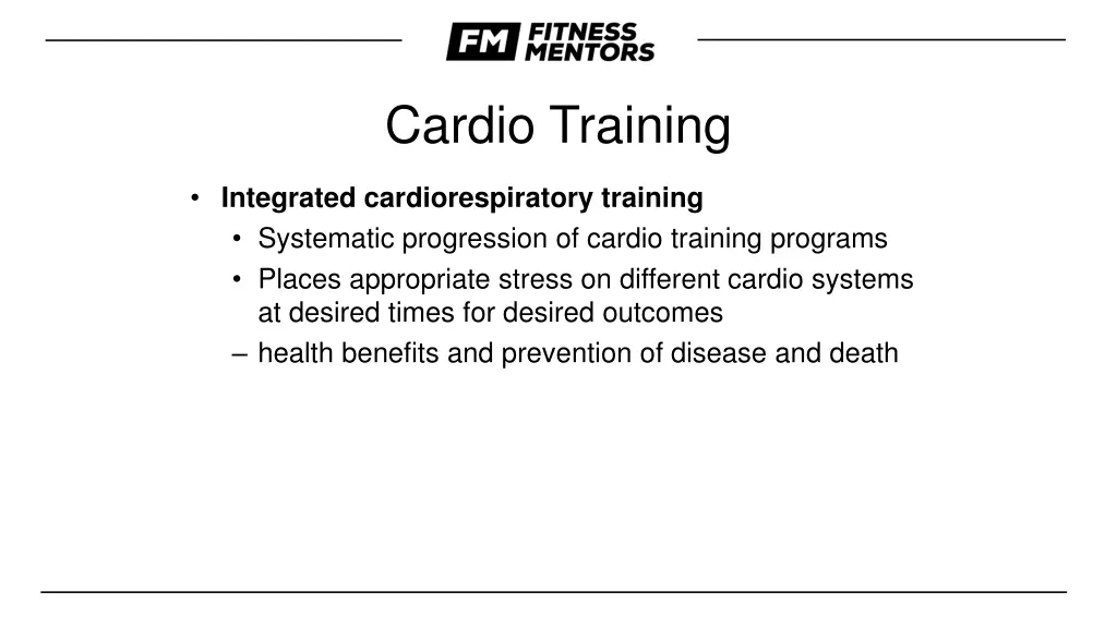 cardio training