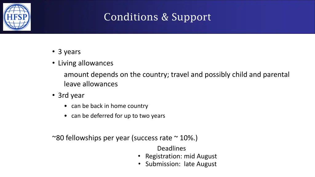conditions support