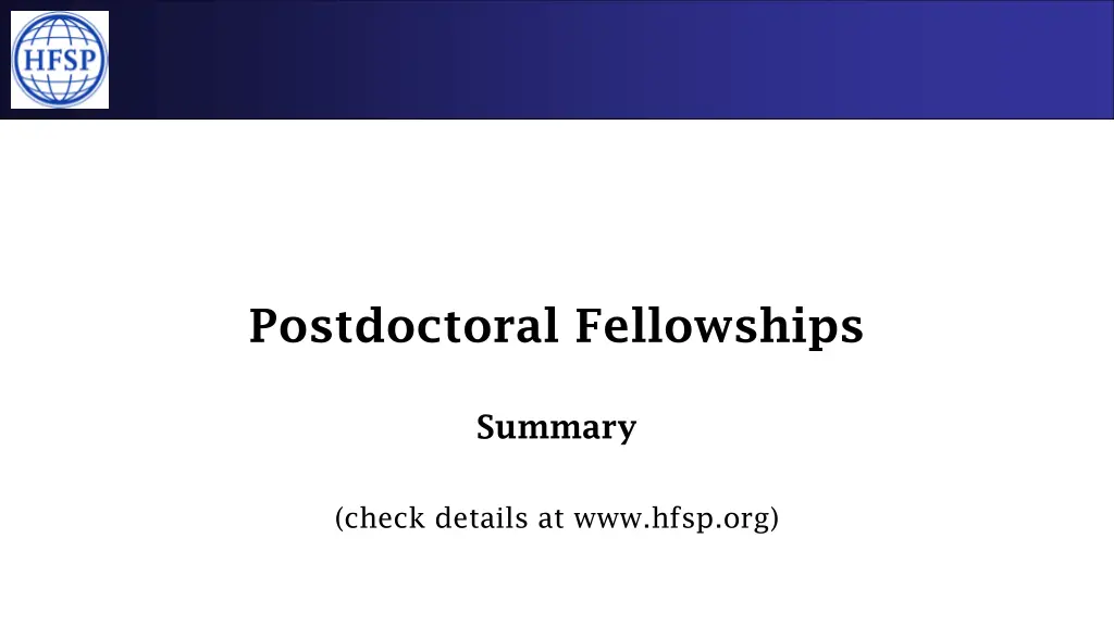 postdoctoral fellowships