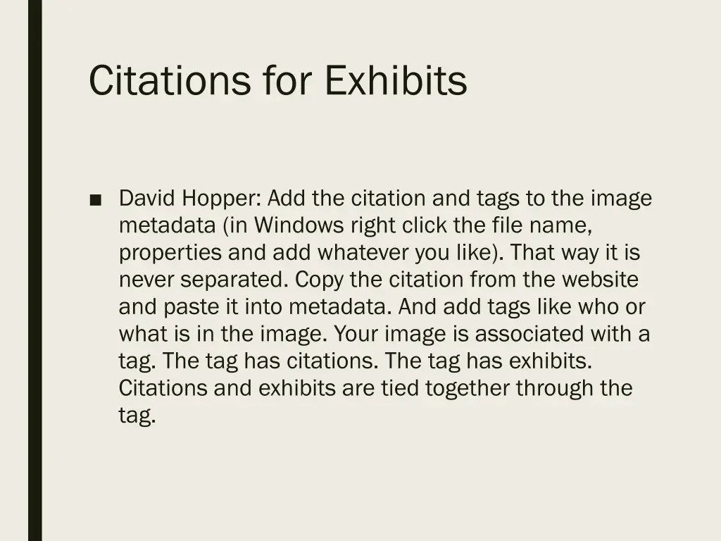 citations for exhibits 1