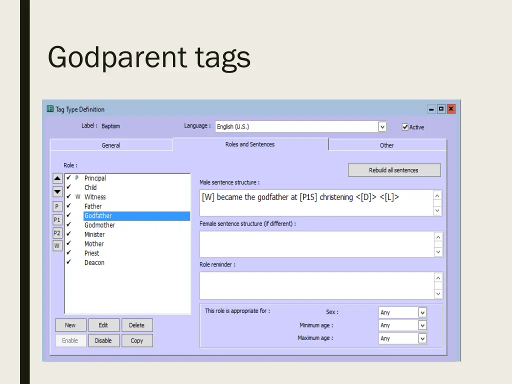 godparent tags