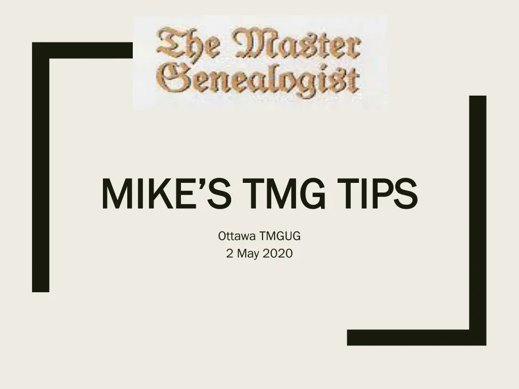 mike s tmg tips mike s tmg tips