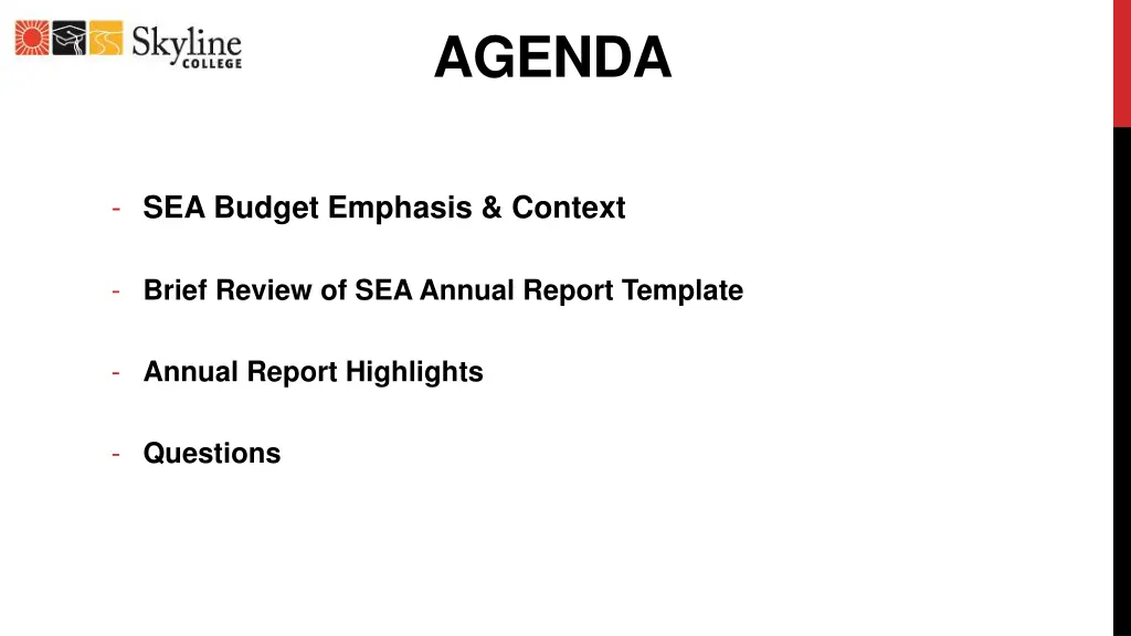 agenda