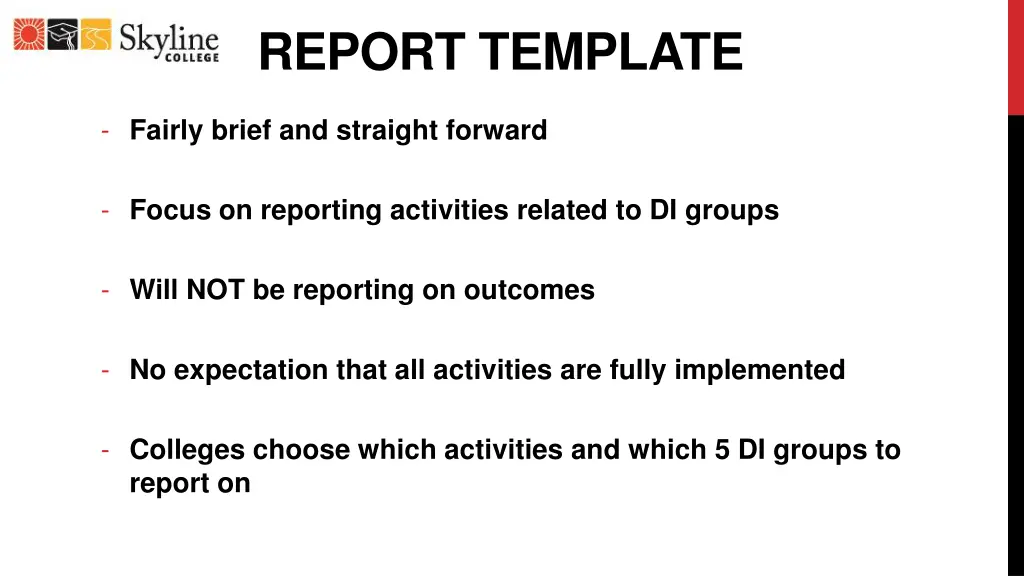 report template