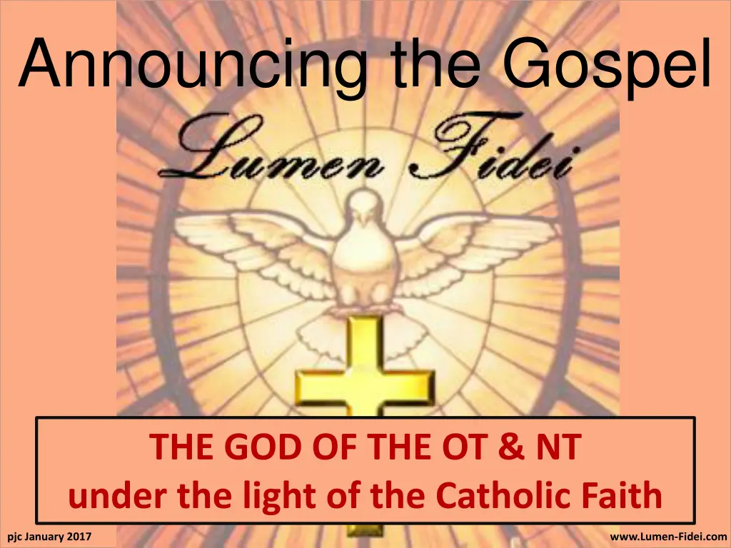 announcing the gospel