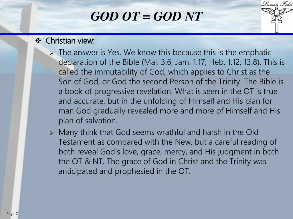 god ot god nt