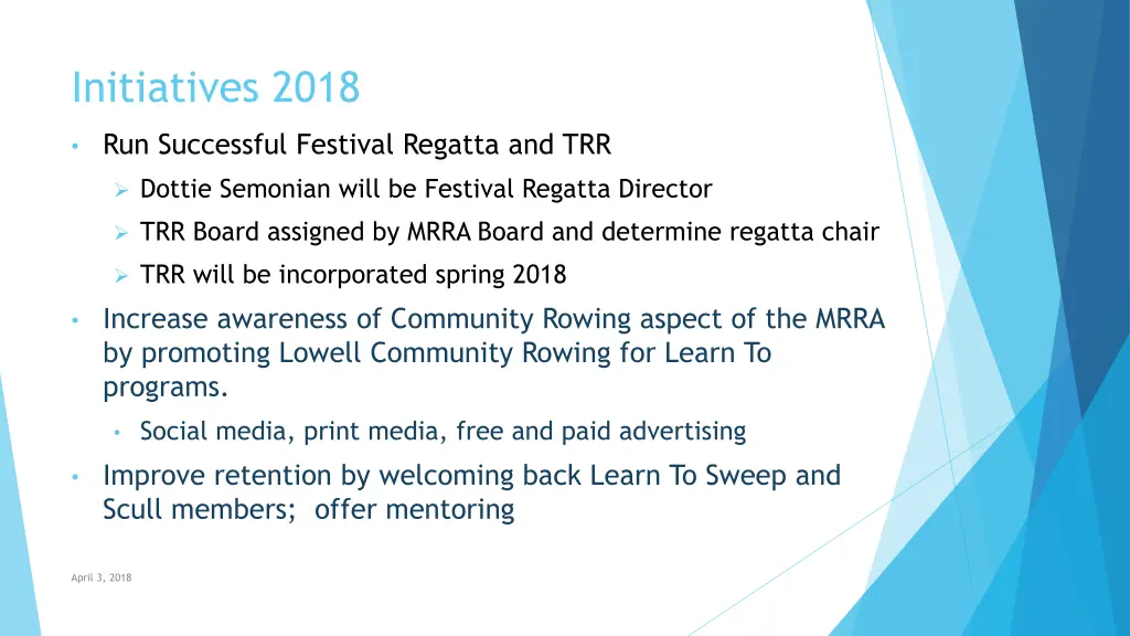 initiatives 2018
