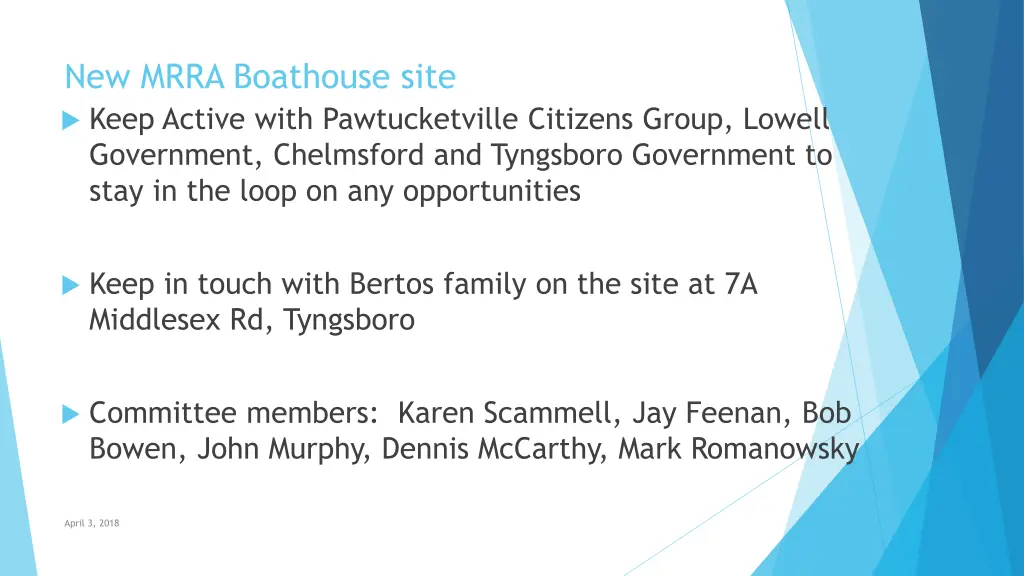 new mrra boathouse site keep active with