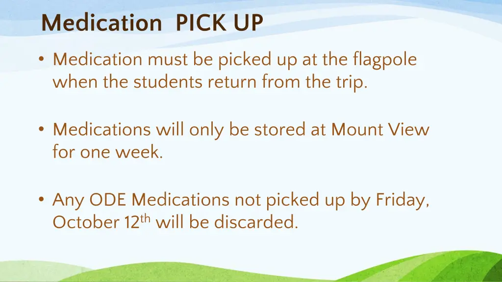 medication pick up