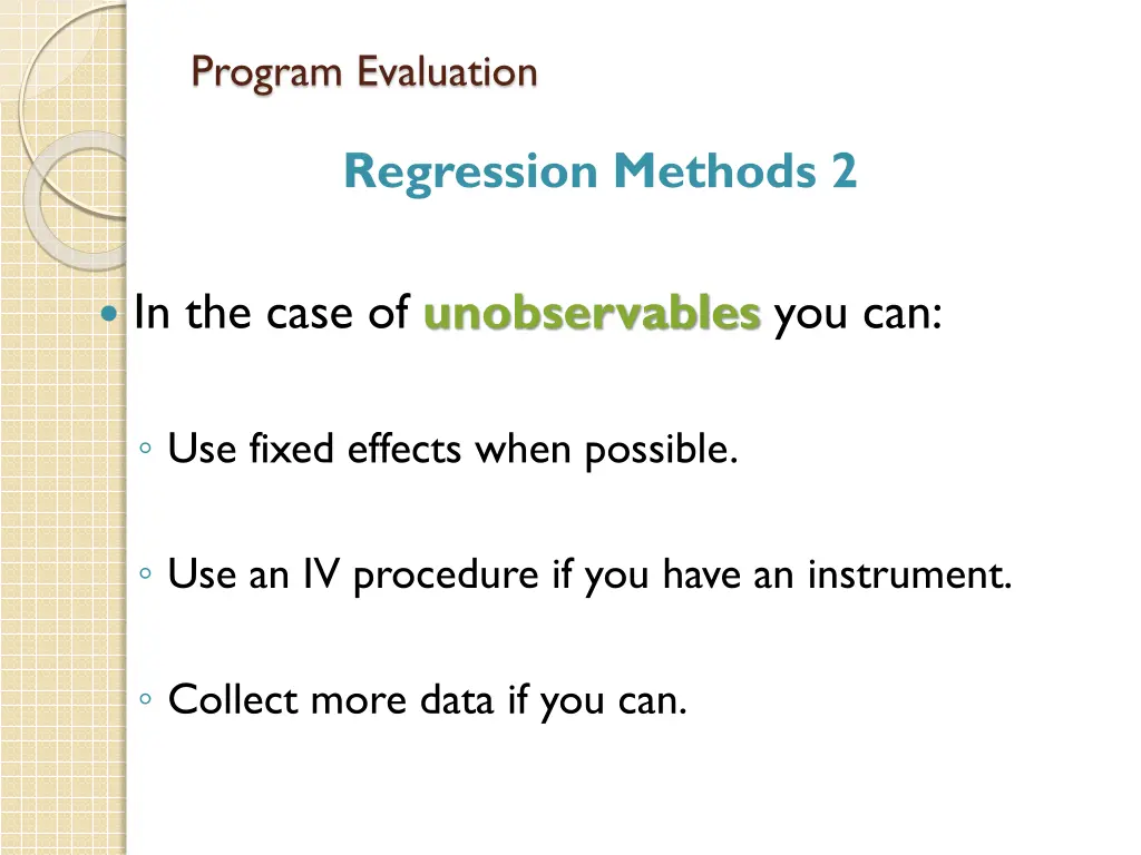 program evaluation 12