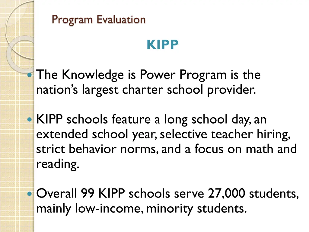 program evaluation 20