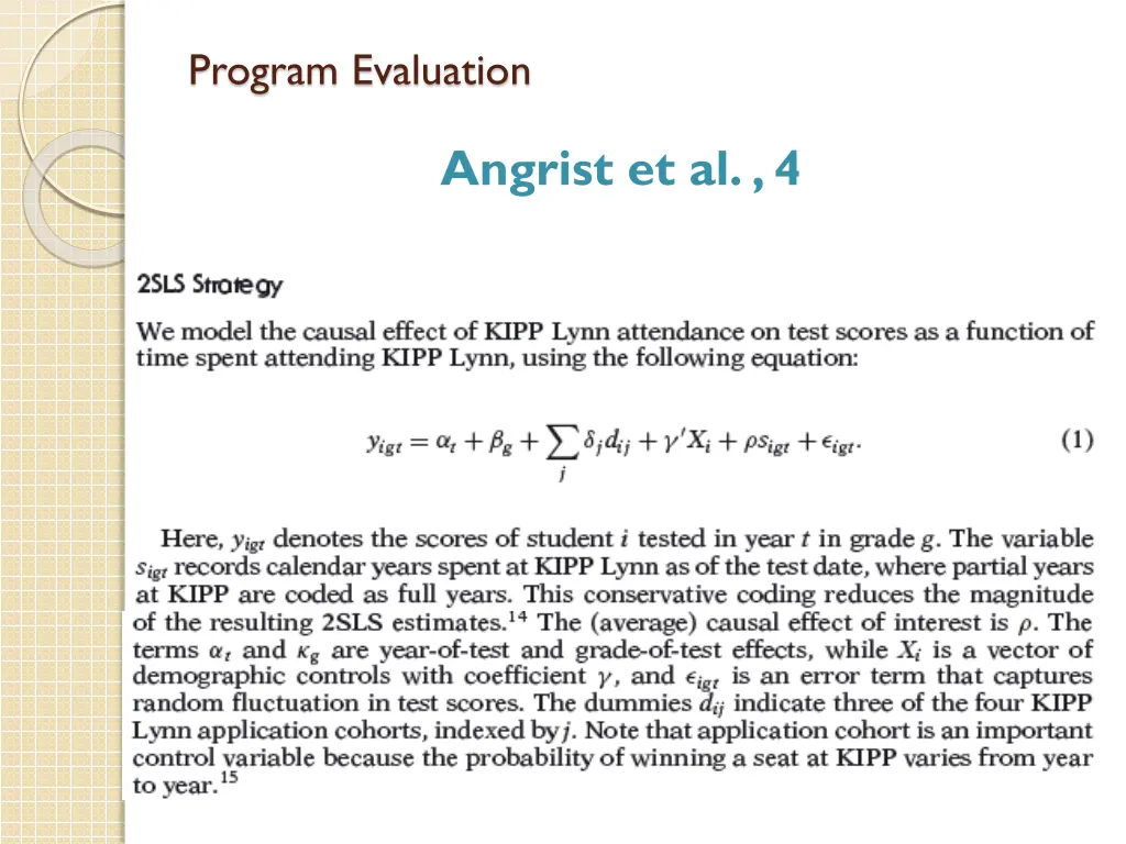program evaluation 24