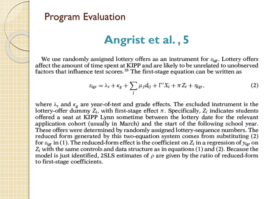 program evaluation 25