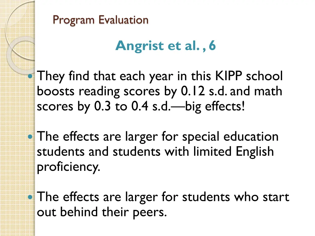 program evaluation 26