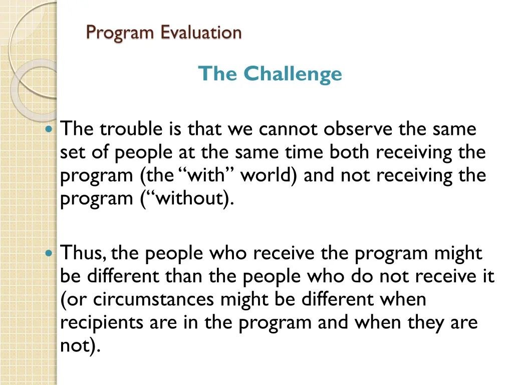 program evaluation 3