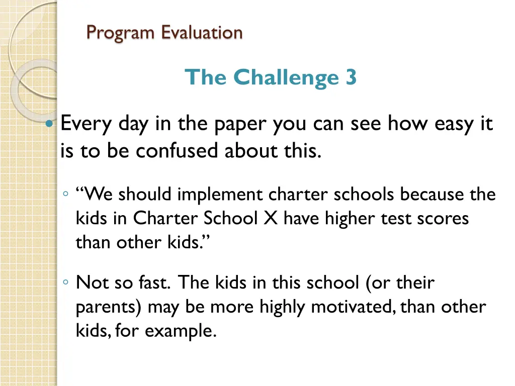 program evaluation 5