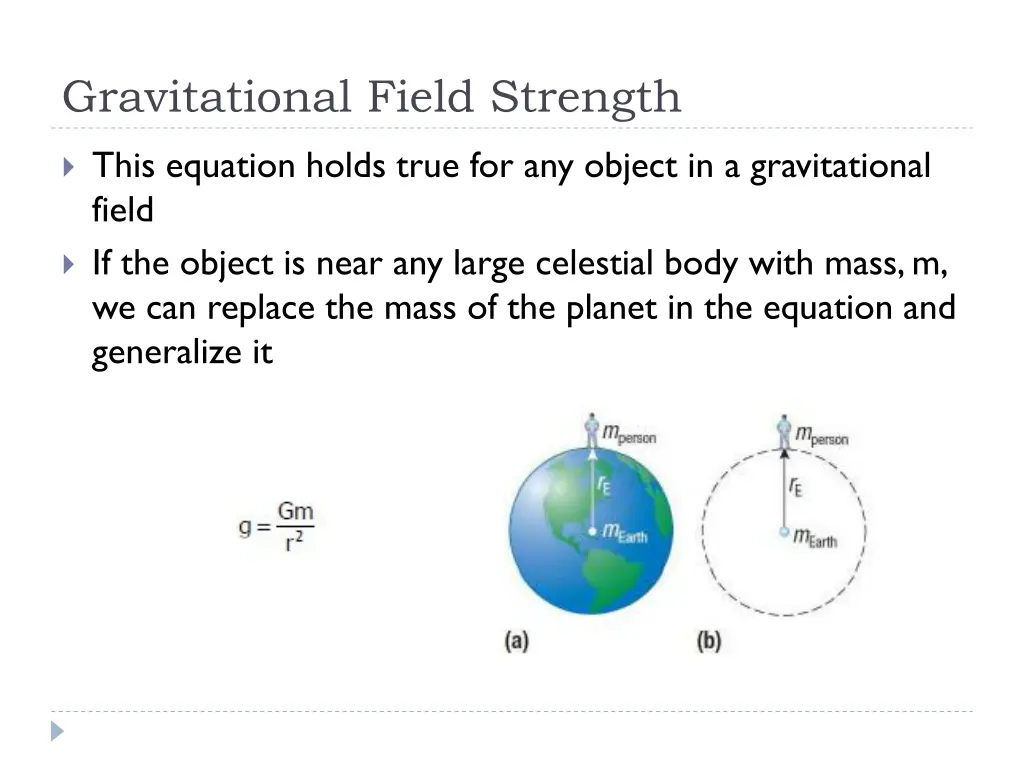 gravitational field strength 2