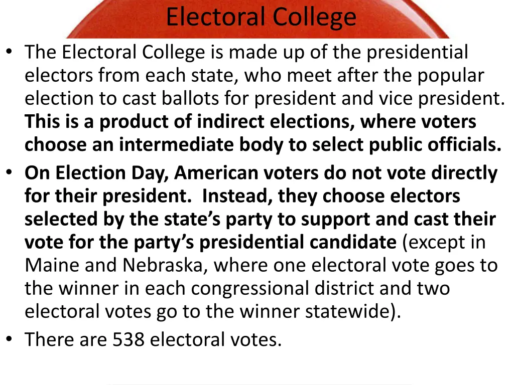 electoral college