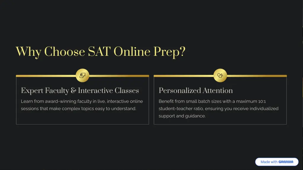 why choose sat online prep