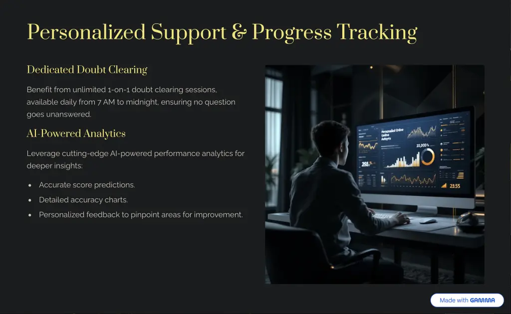 personalized support progress tracking