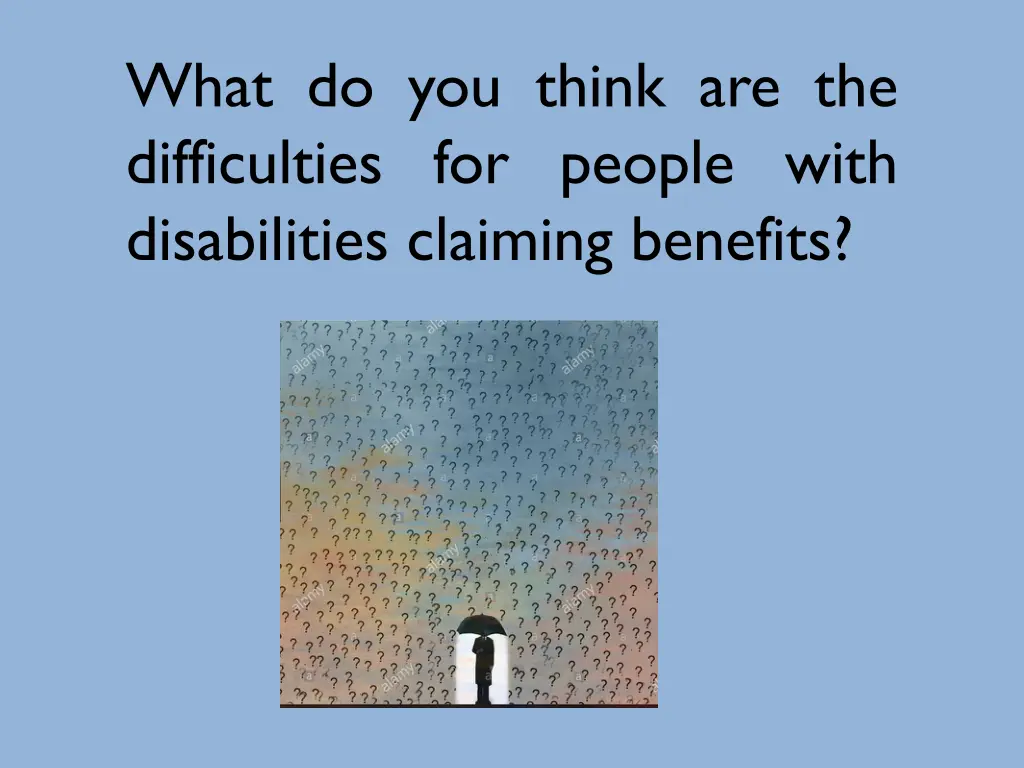 what do you think are the difficulties for people