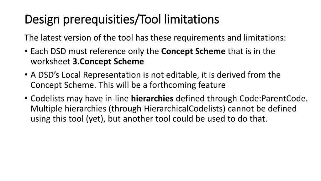 design design prerequisities prerequisities tool