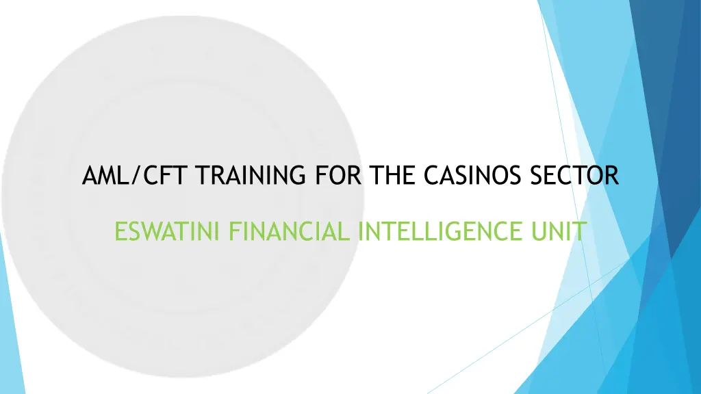 aml cft training for the casinos sector eswatini