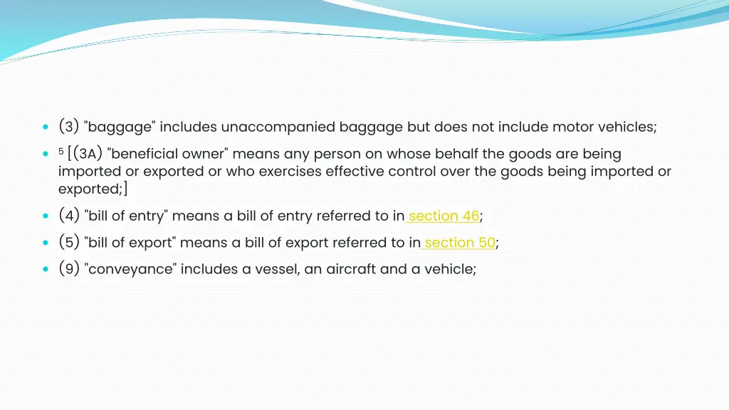 3 baggage includes unaccompanied baggage but does