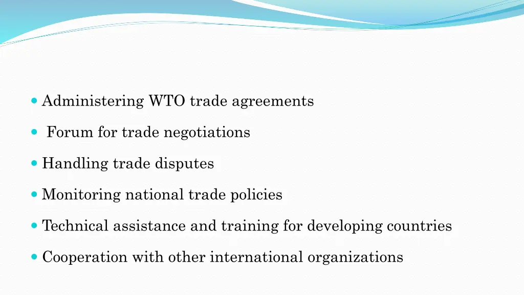 administering wto trade agreements