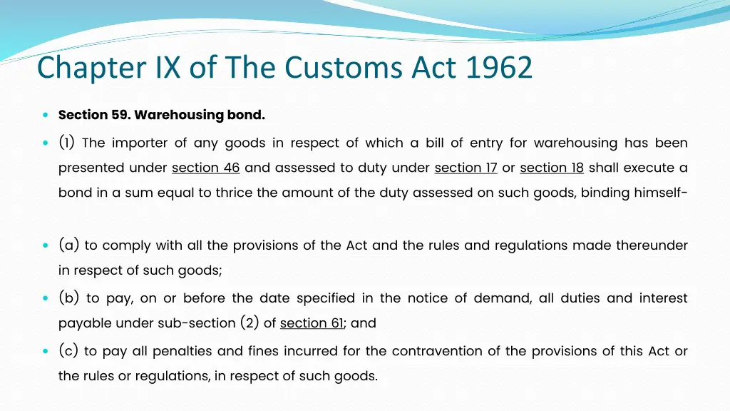 chapter ix of the customs act 1962