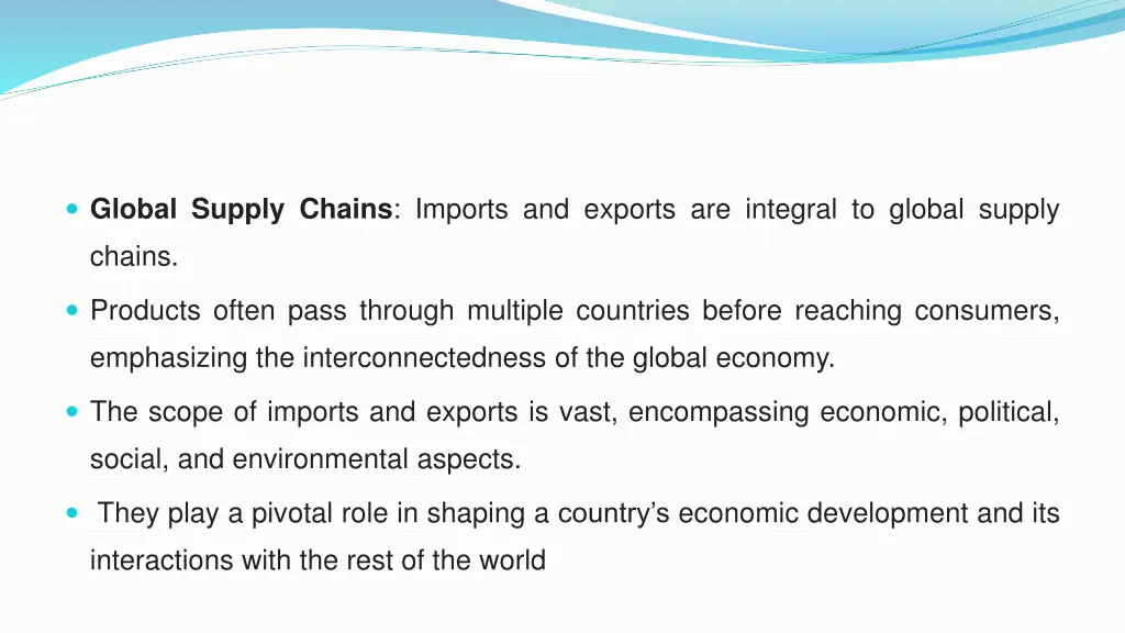 global supply chains imports and exports