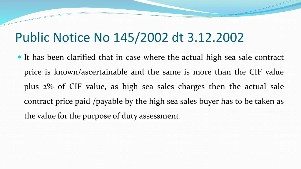 public notice no 145 2002 dt 3 12 2002