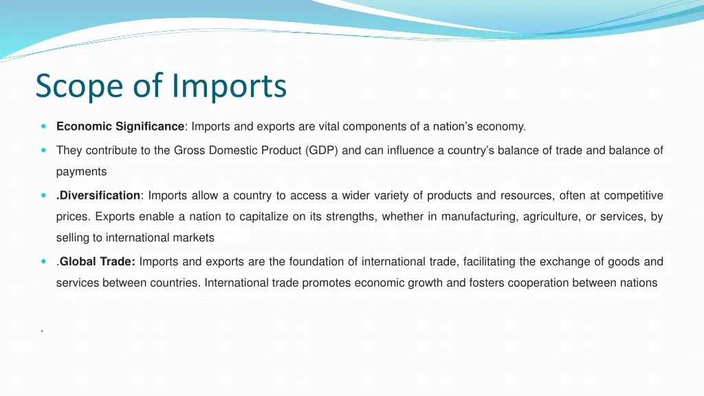 scope of imports