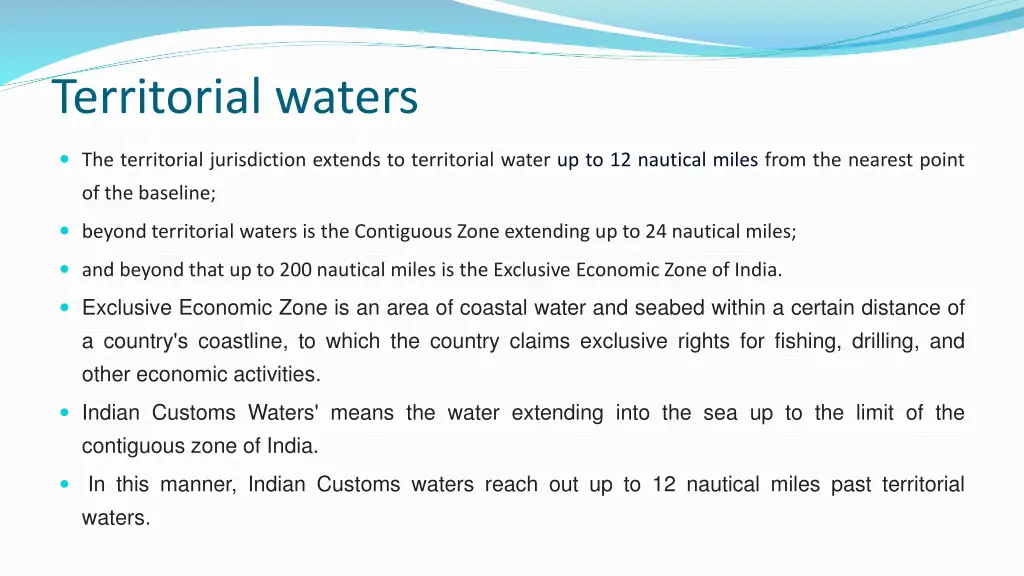 territorial waters