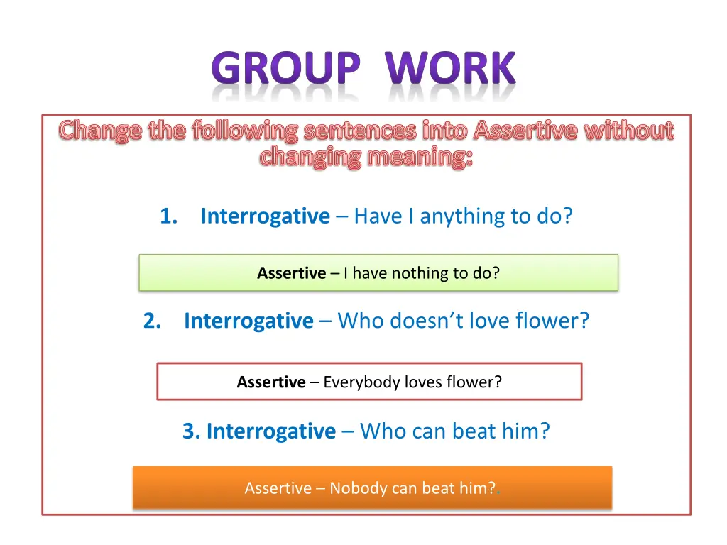 group work