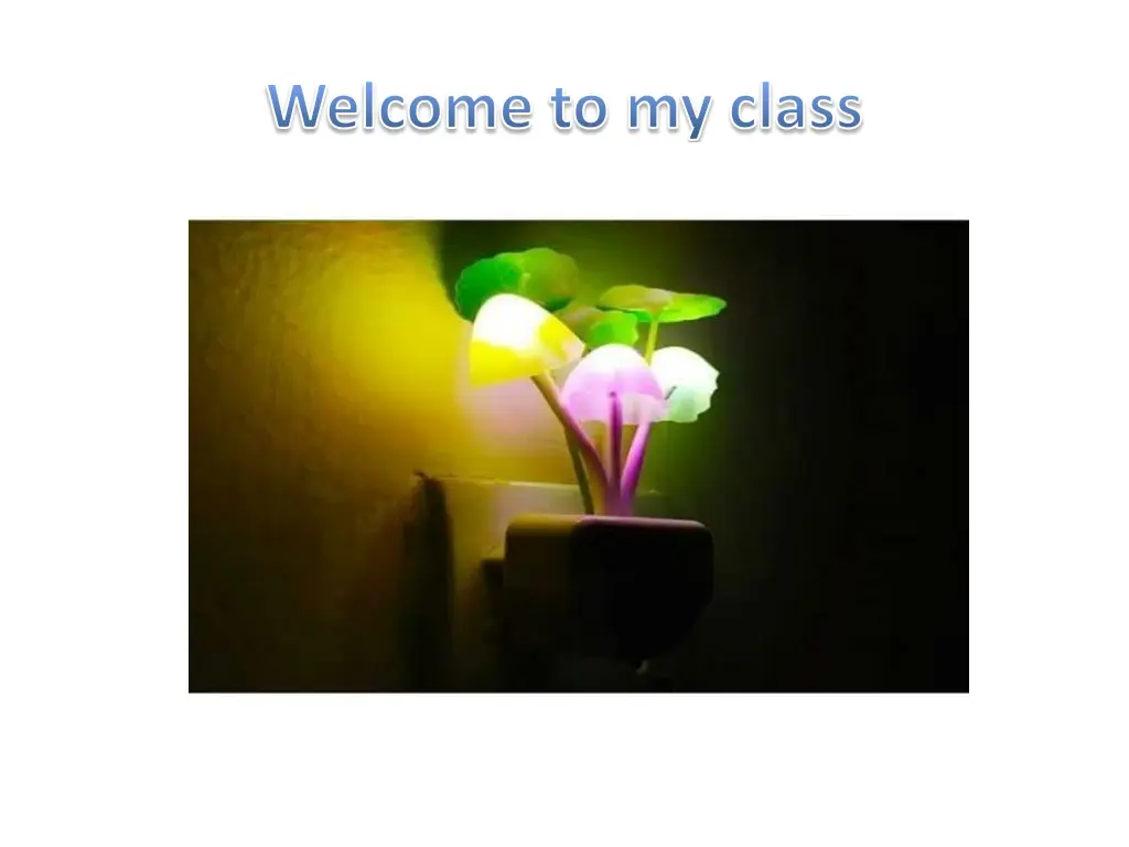 welcome to my class