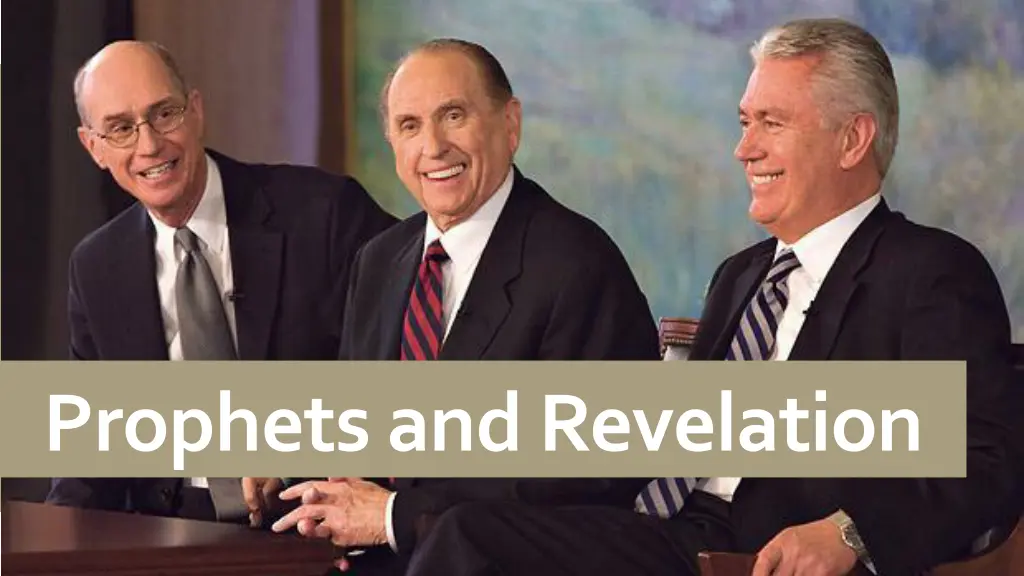 prophets and revelation