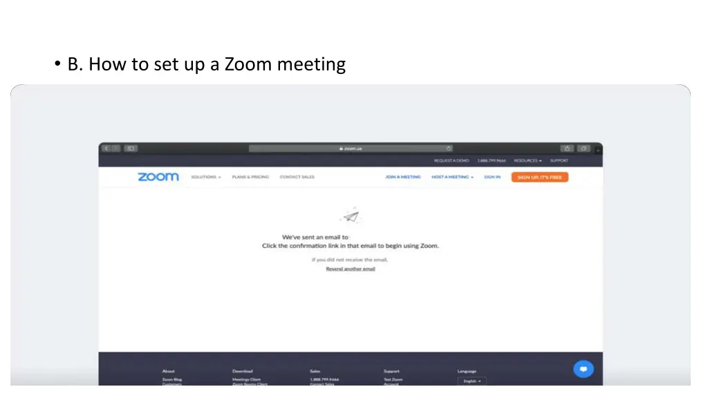 b how to set up a zoom meeting