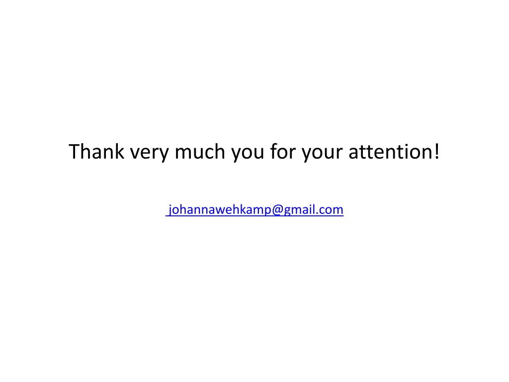 thank very much you for your attention