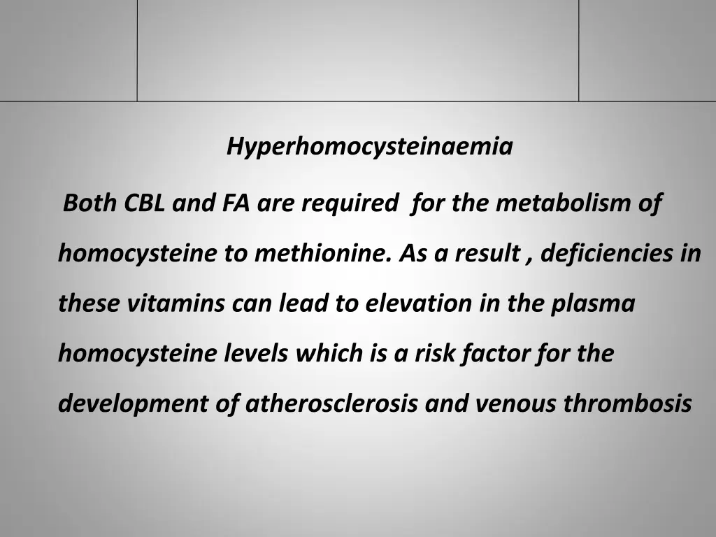 hyperhomocysteinaemia