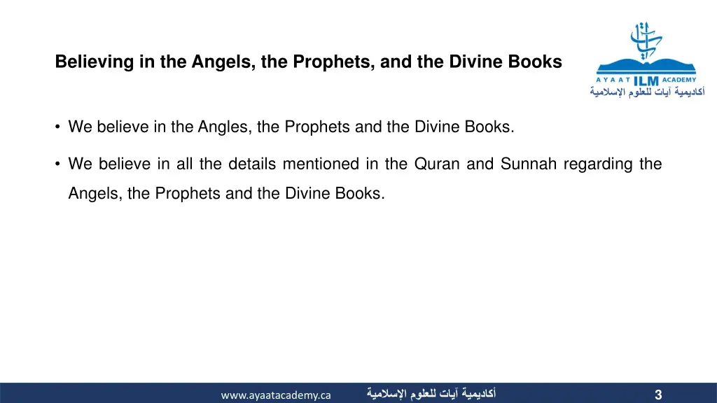 believing in the angels the prophets